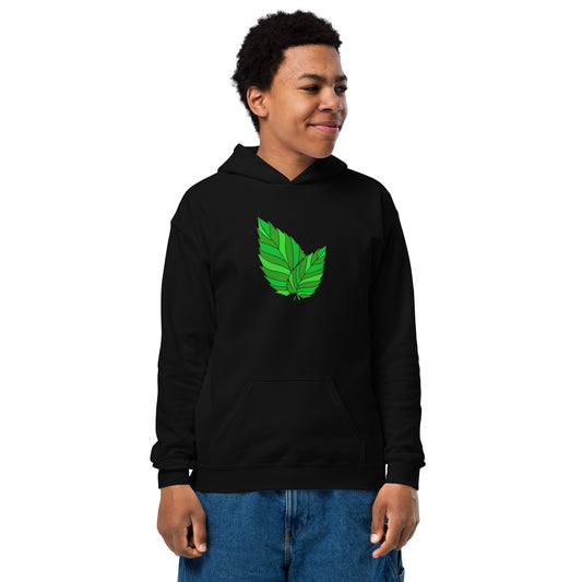 Youth heavy blend leaf hoodie