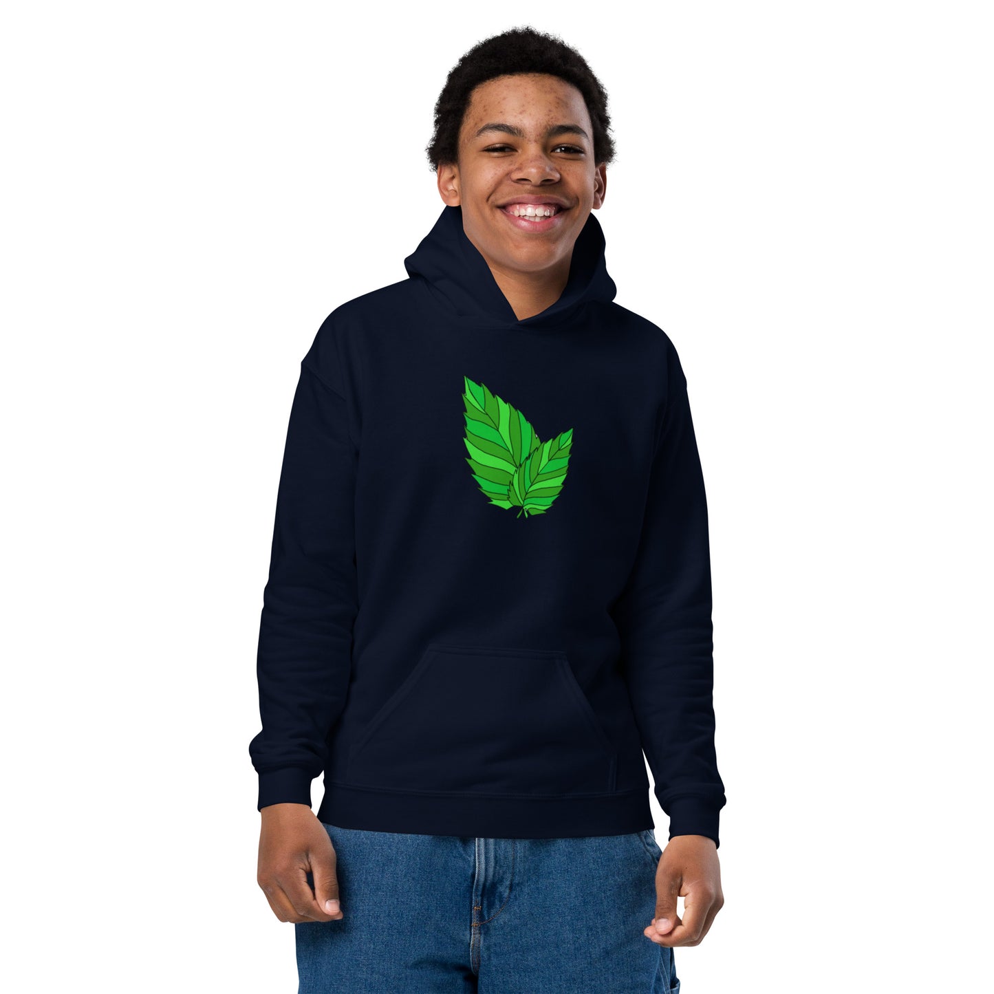 Youth heavy blend leaf hoodie