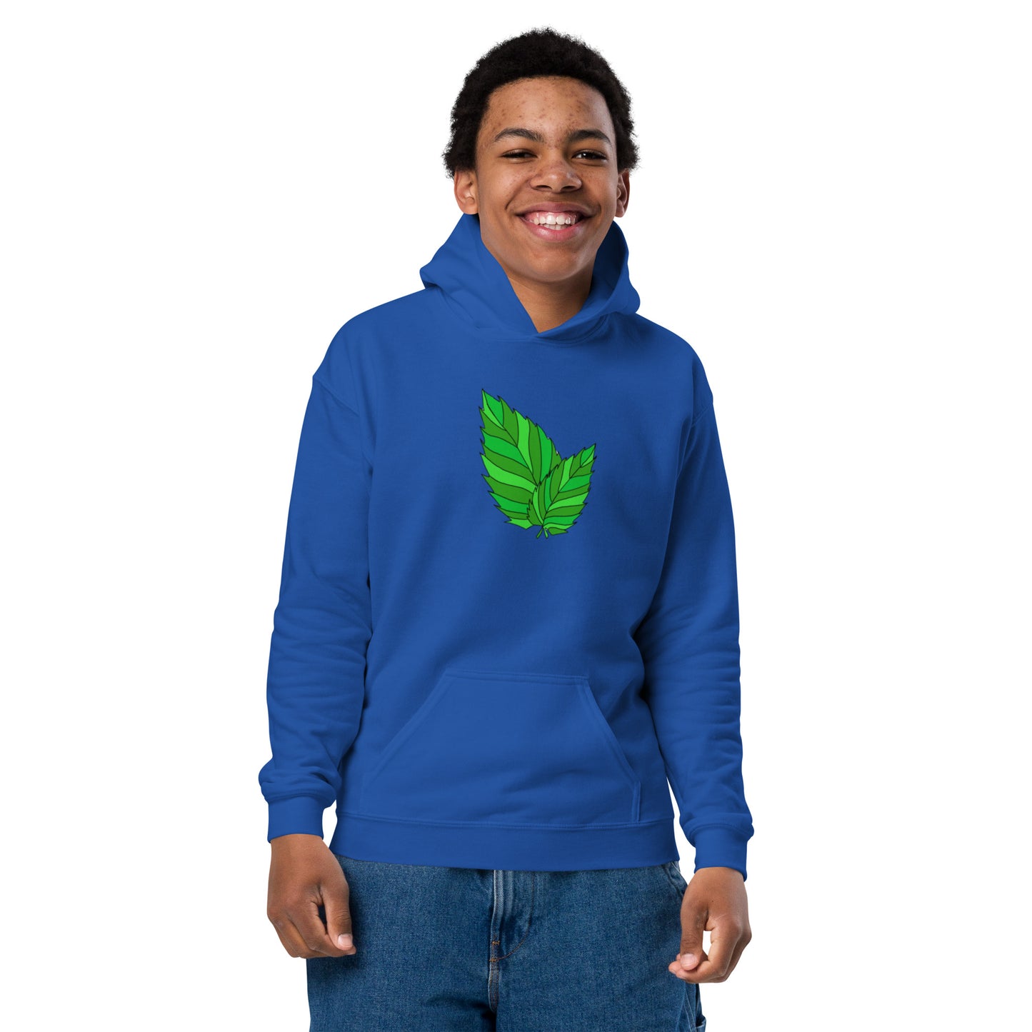 Youth heavy blend leaf hoodie