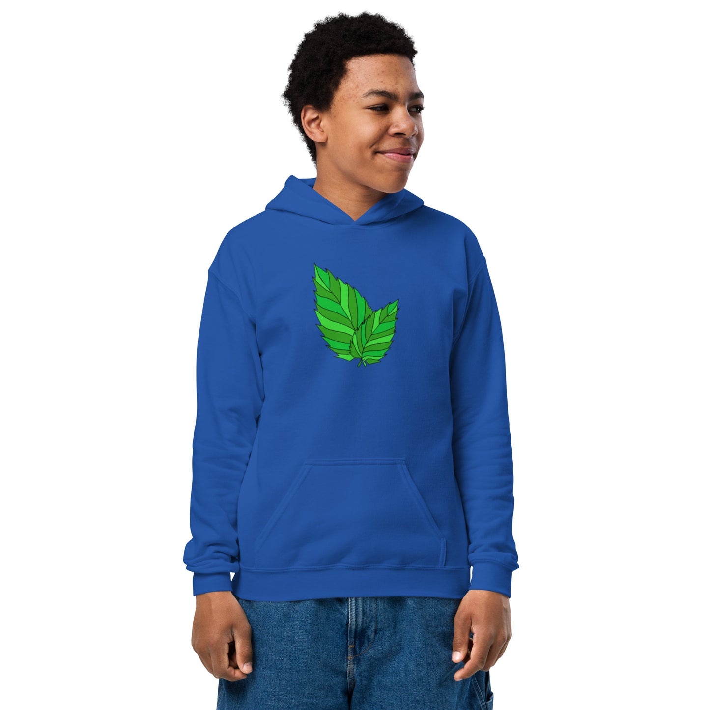 Youth heavy blend leaf hoodie