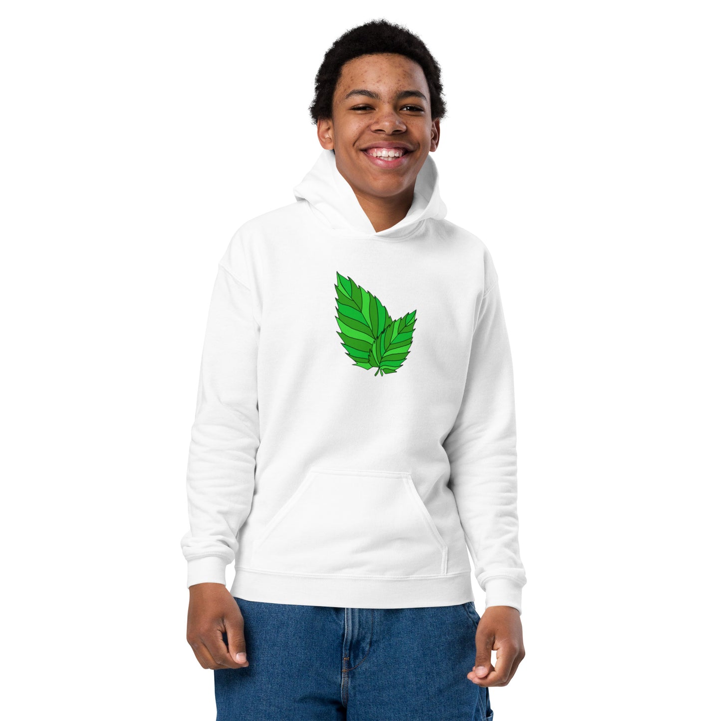 Youth heavy blend leaf hoodie