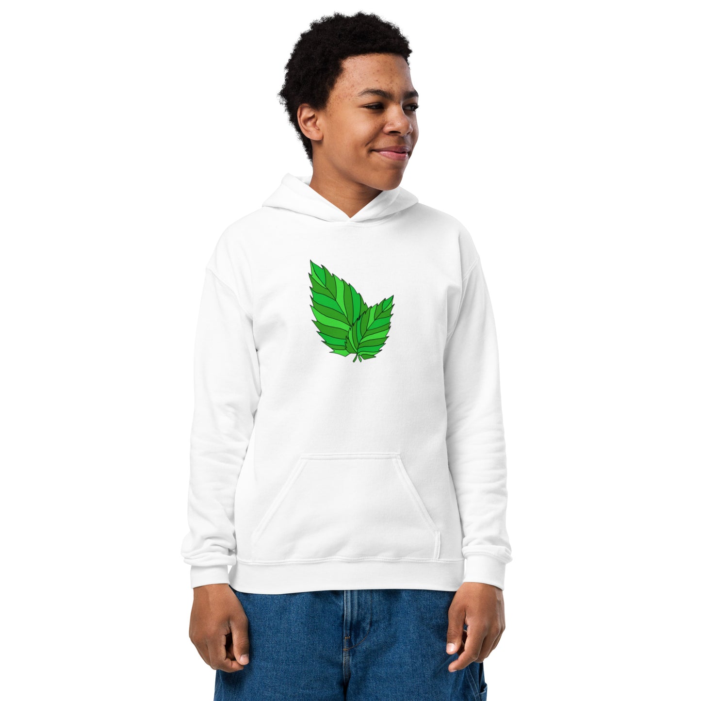 Youth heavy blend leaf hoodie